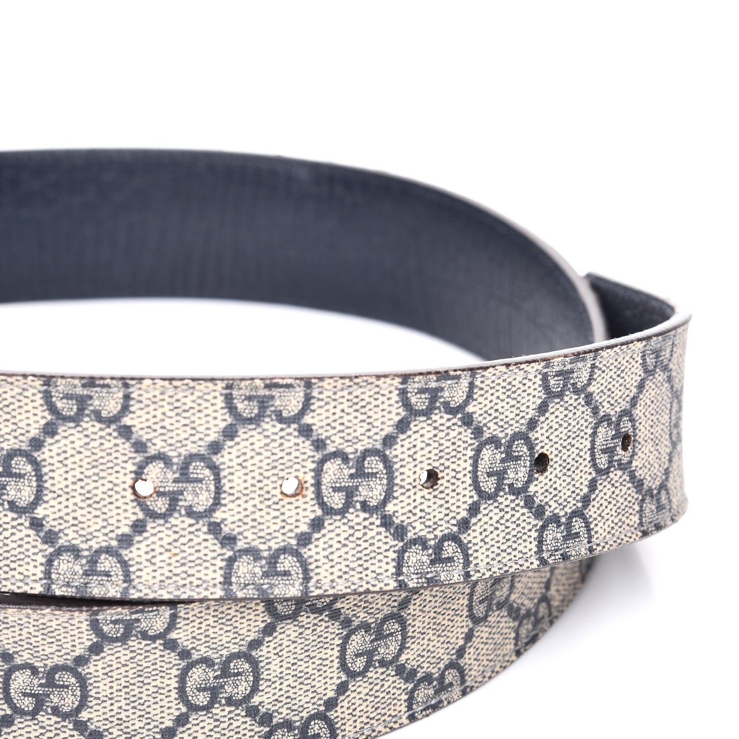Gucci GG Plus Monogram Interlocking G Belt 90 36 Navy 4 of 7