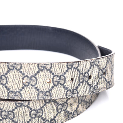 Gucci GG Plus Monogram Interlocking G Belt 90 36 Navy 4 of 7