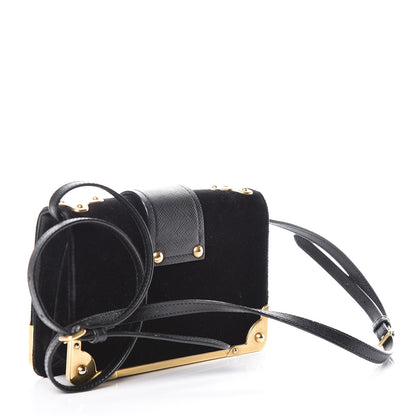 Prada Velvet Cahier Astrology Bag Black 3 of 11