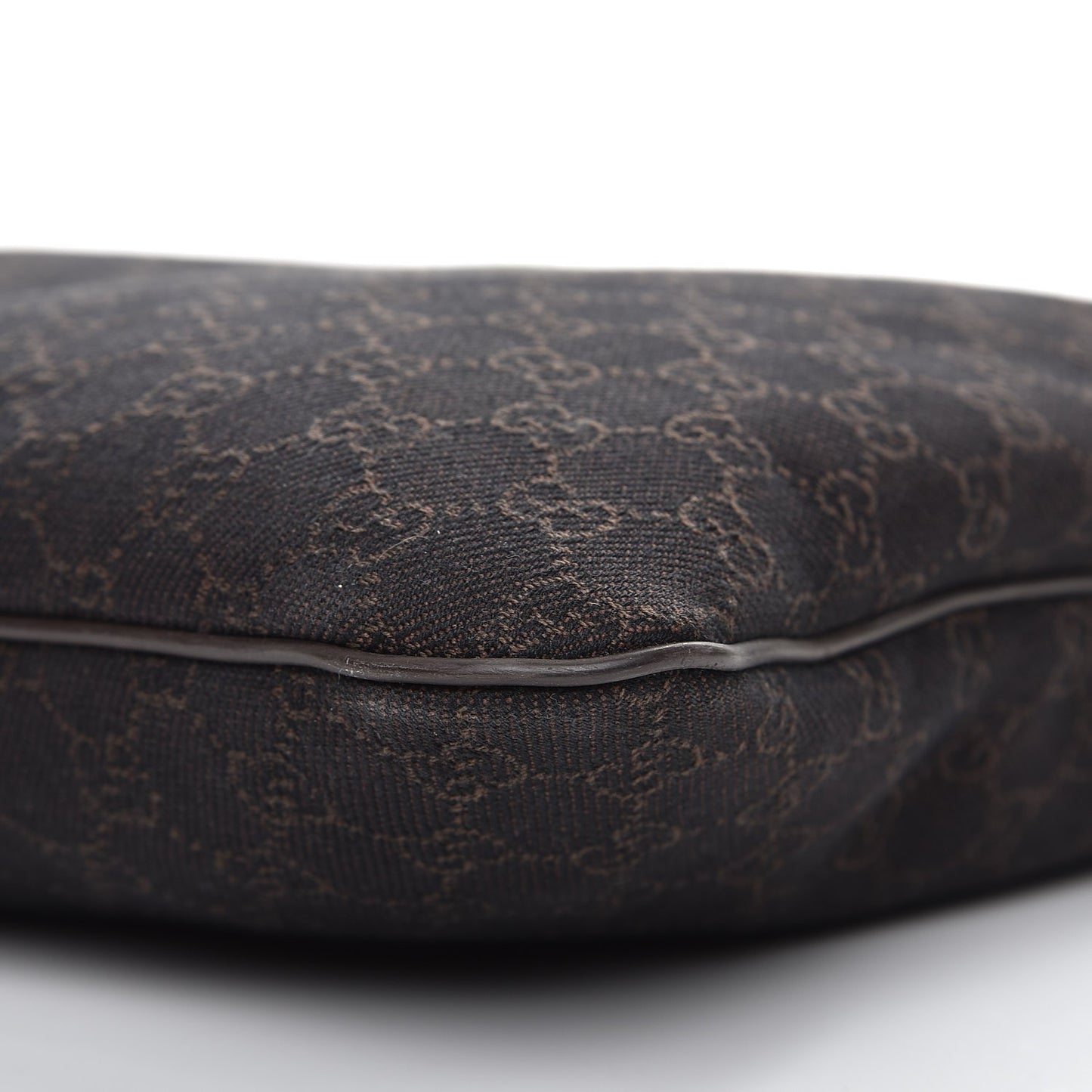 Denim Monogram Messenger Bag Dark Brown