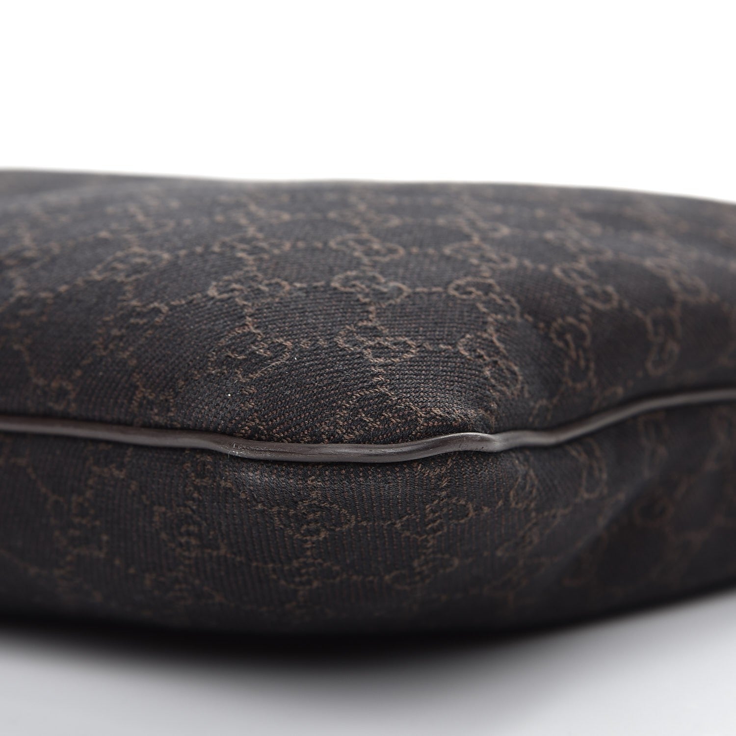 Gucci Denim Monogram Messenger Bag Dark Brown 10 of 10