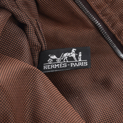 Hermes Canvas Herline Backpack Brown 6 of 7