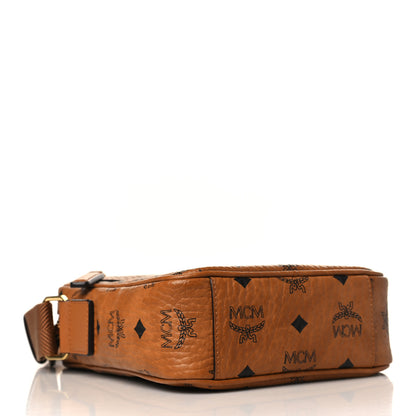 MCM Visetos Camera Crossbody Bag Cognac 3 of 8