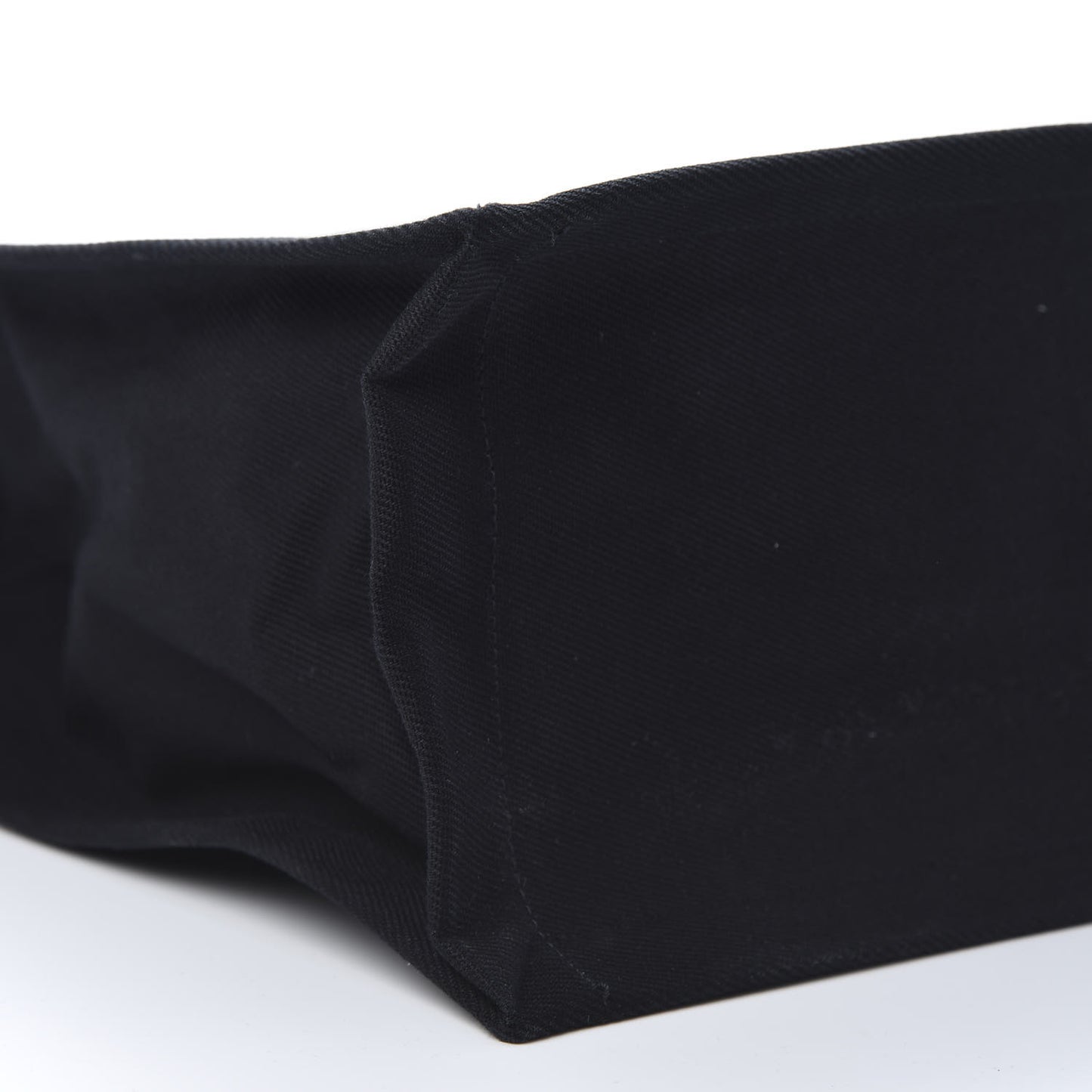 Linen Calfskin Rive Gauche Tote Black