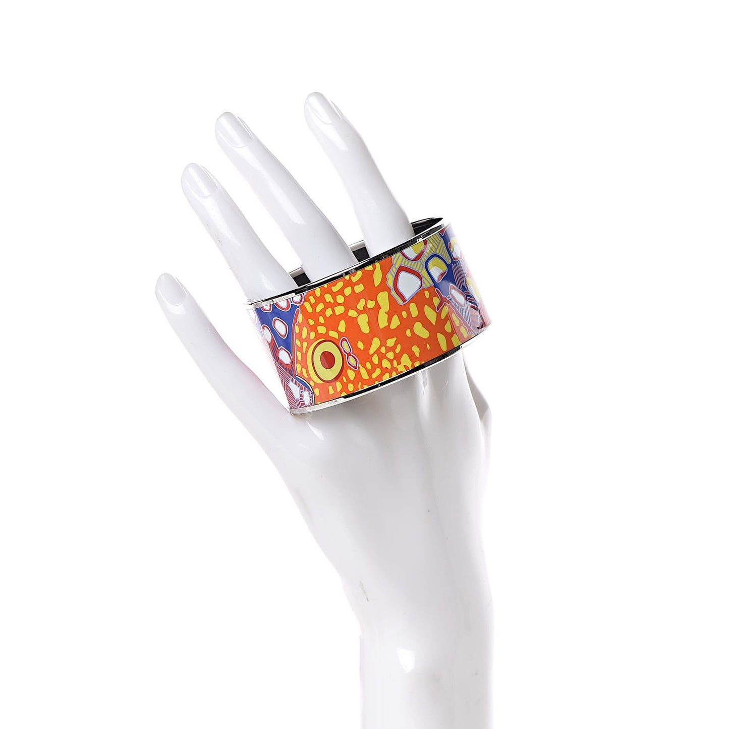 Enamel Printed Grand Fonds Extra Wide Bracelet 65