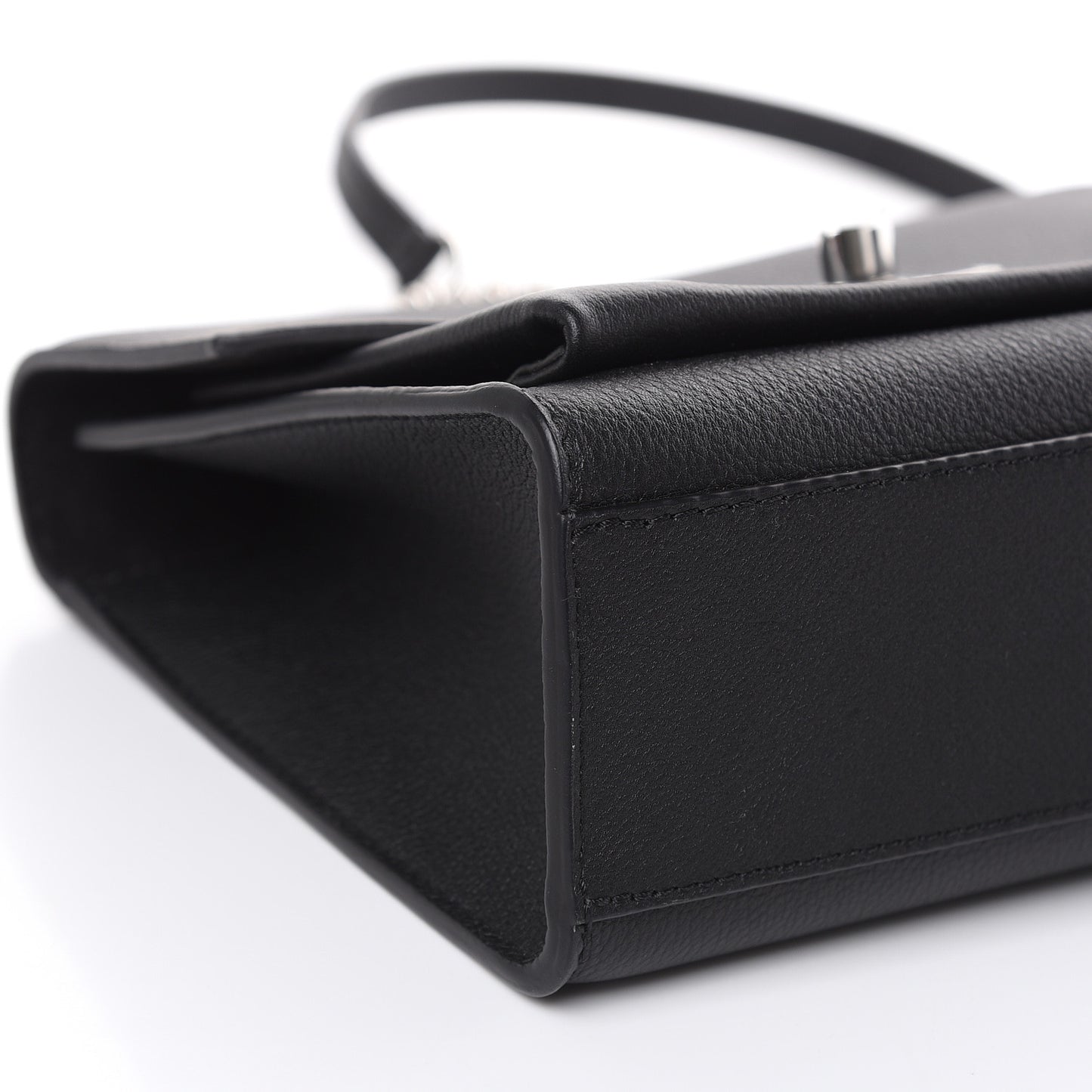 Soft Calfskin My Lockme Chain Bag BB Black