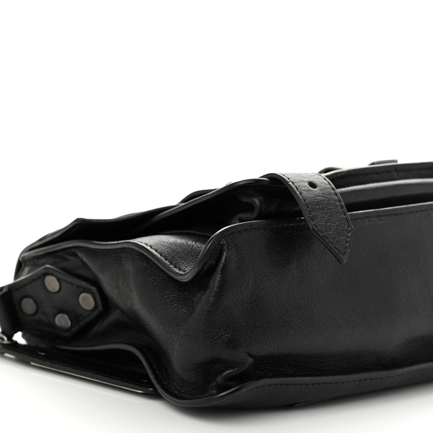Proenza Schouler Lambskin Tiny PS1 Satchel Black 9 of 10