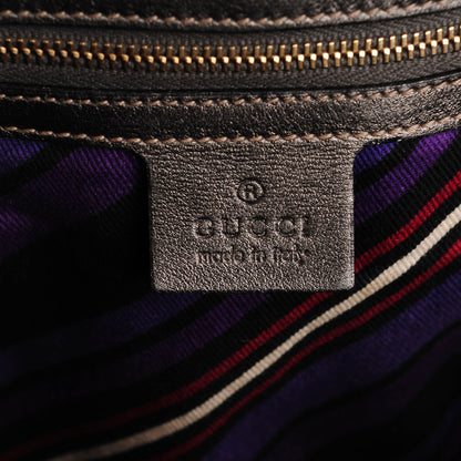 Gucci Guccissima Britt Tassel Shoulder Bag Gunmetal 6 of 7