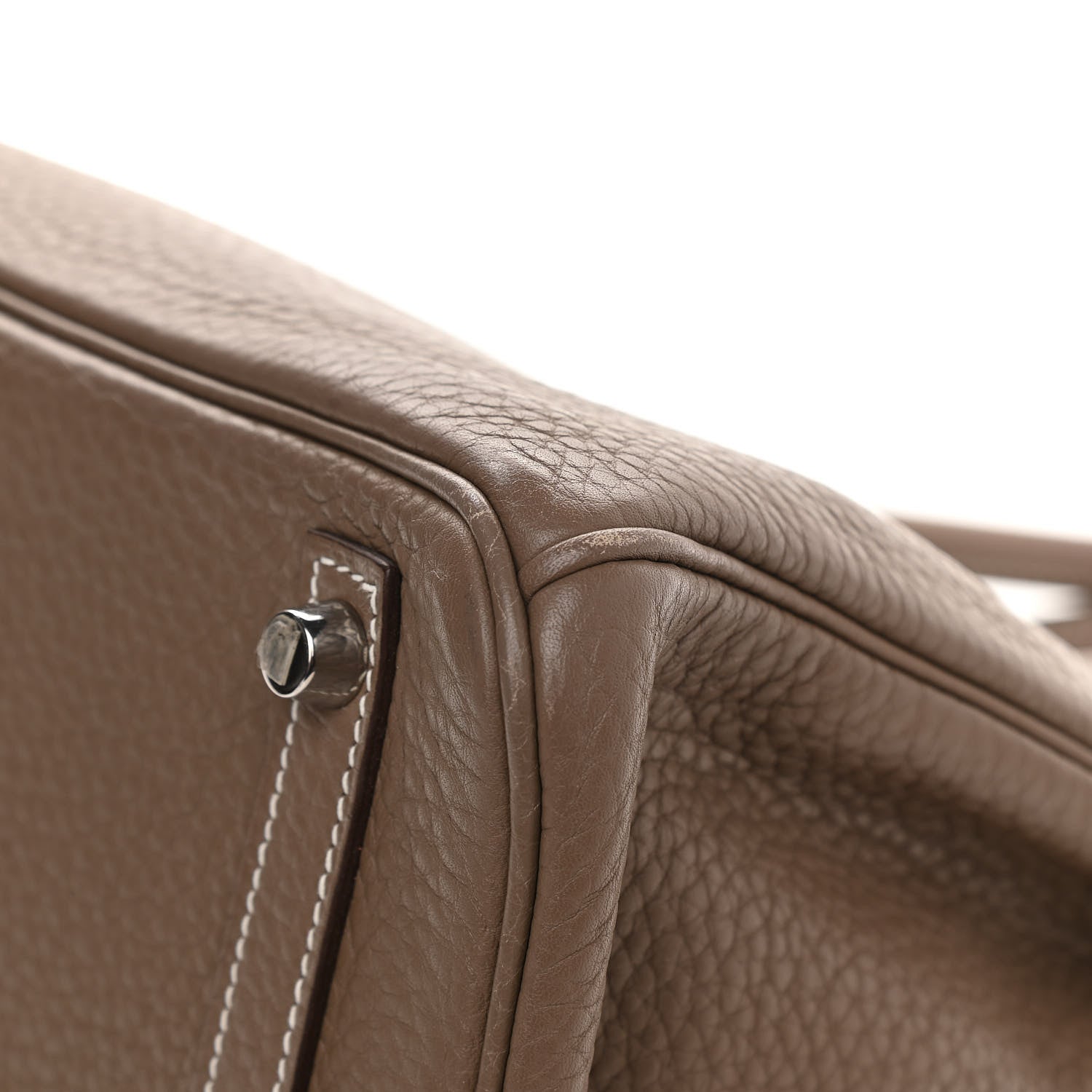 Hermes Taurillon Clemence Birkin 30 Etoupe 23 of 23