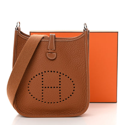 Hermes Taurillon Clemence Evelyne TPM Gold 11 of 11