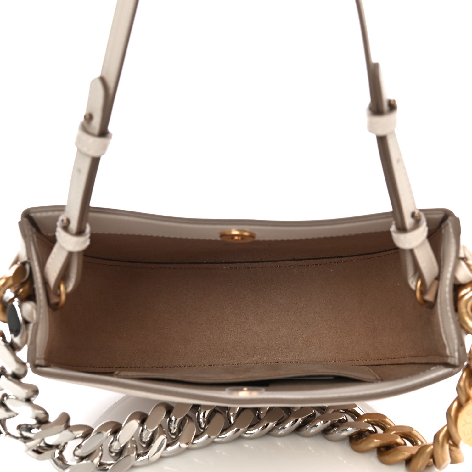 Stella McCartney Eco Alter Nappa Medium Frayme Shoulder Bag Pure White 5 of 9