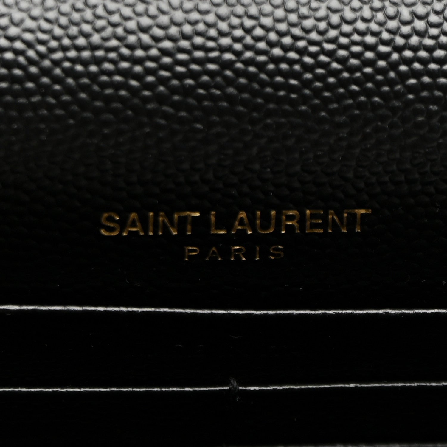 Saint Laurent Grain De Poudre Classic Monogram Kate Tassel Chain Wallet Black 6 of 10