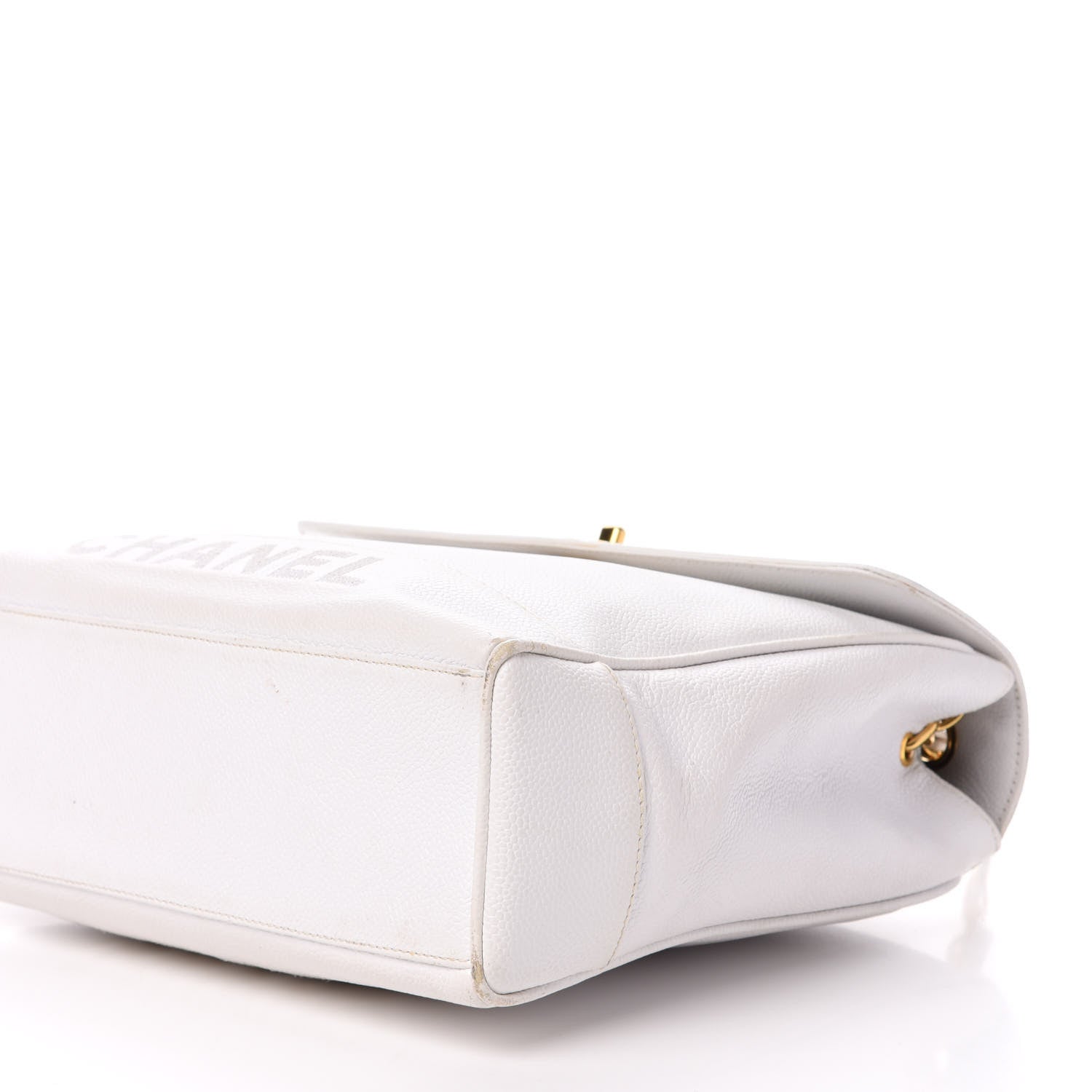 Chanel Caviar Flap Shoulder Bag White 14 of 20