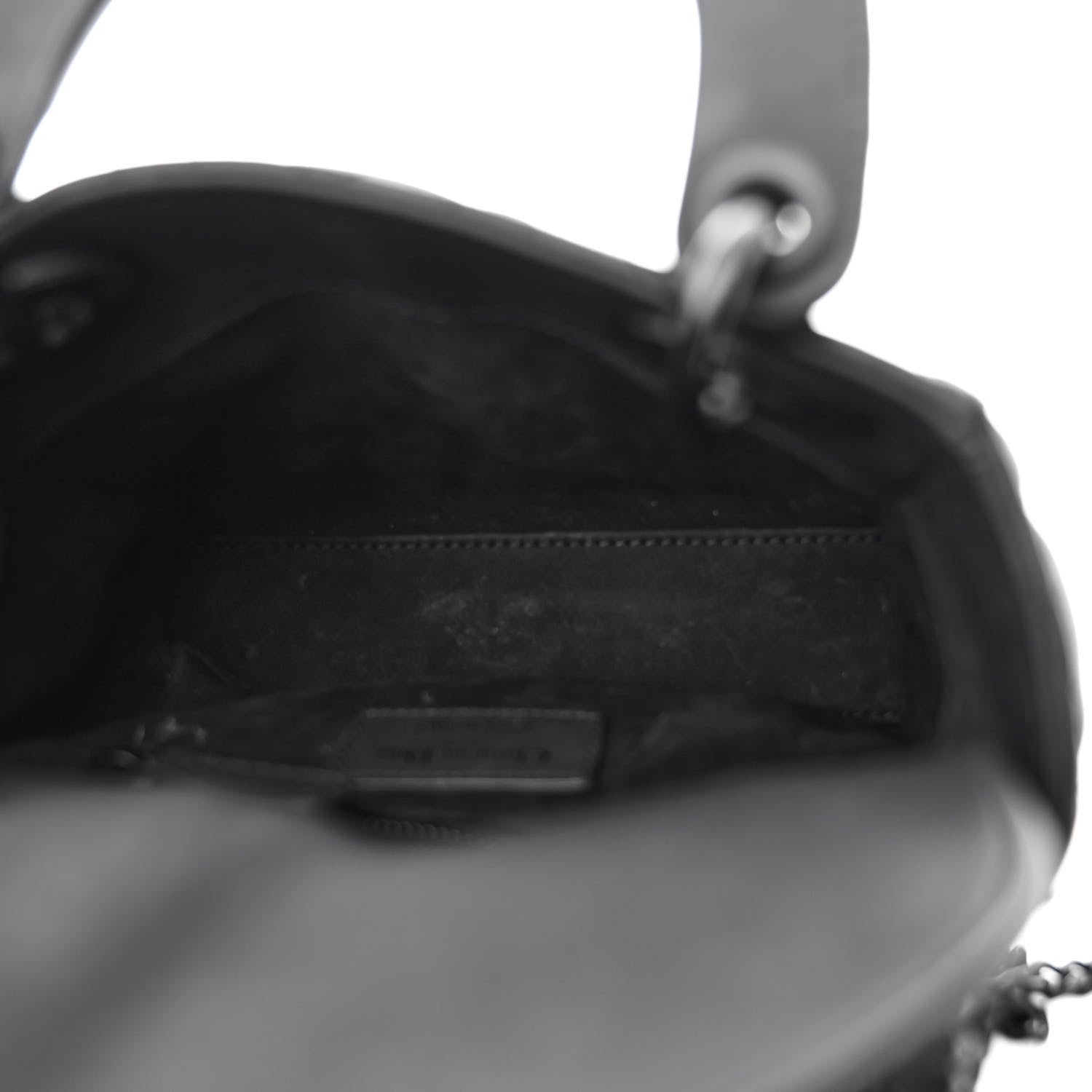 Christian Dior Ultra Matte Calfskin Cannage Mini Lady Dior Black 5 of 9