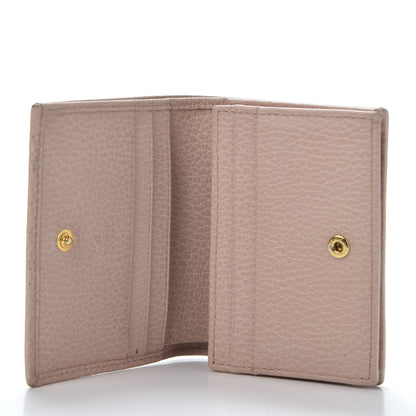 Gucci Dollar Calfskin GG Marmont Card Case Perfect Pink 4 of 11