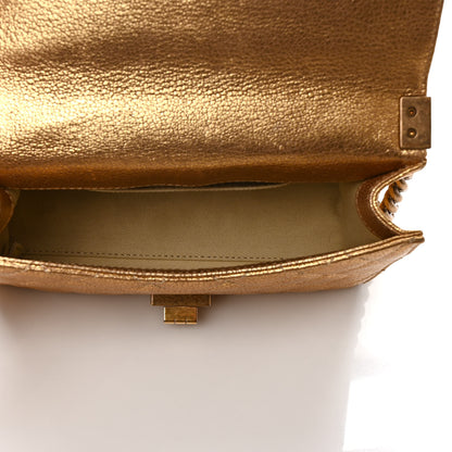 Chanel Metallic Goatskin Quilted Rita Flap Gold 5 of 10