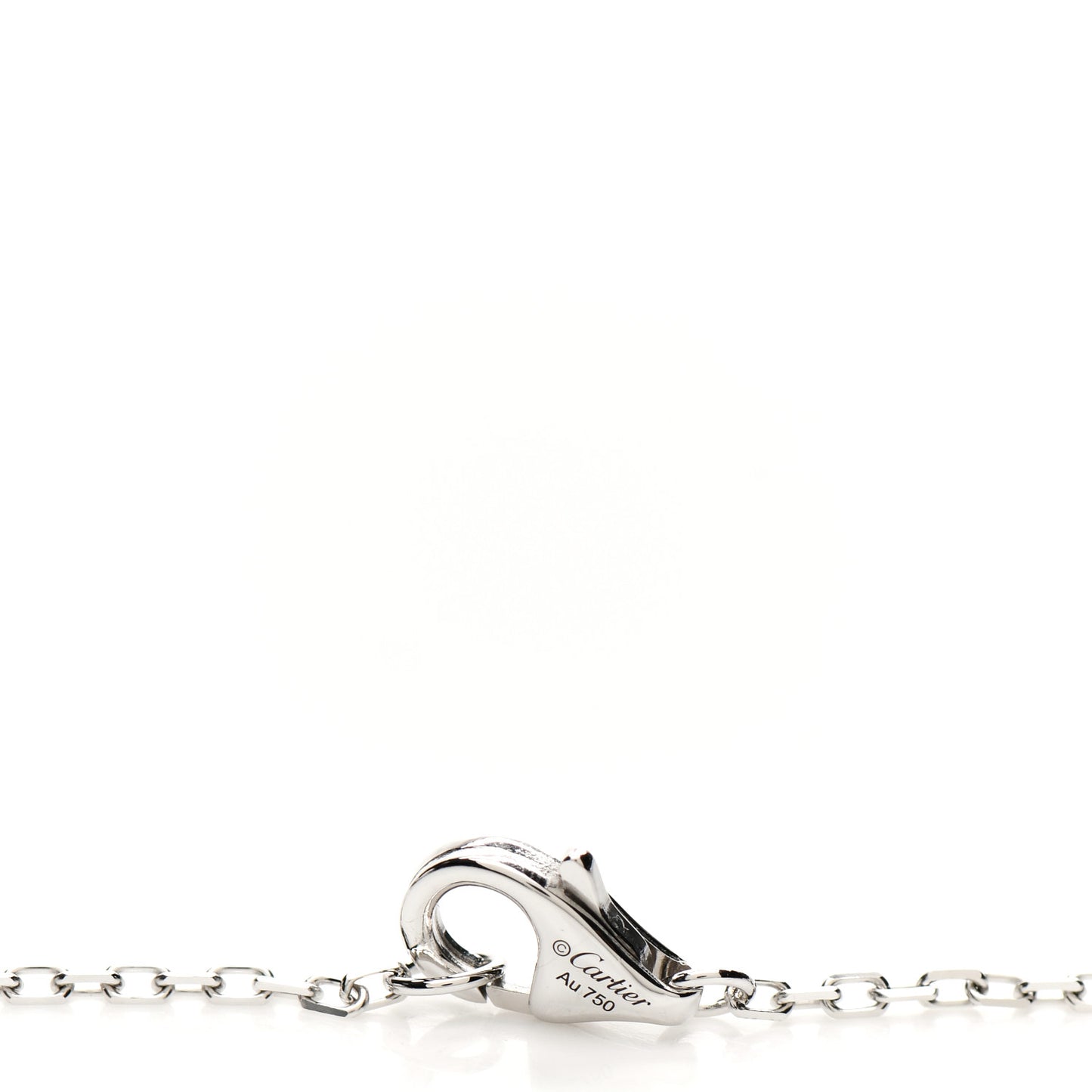 18K White Gold Diamond Juste Un Clou Paved Pendant Necklace