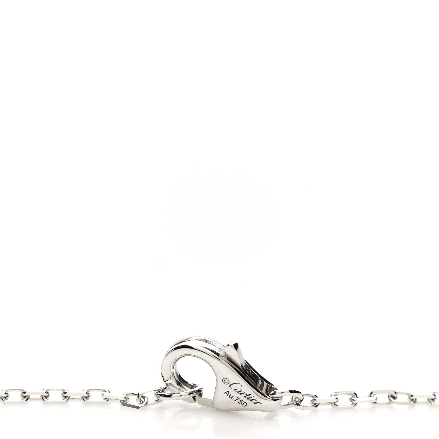 Cartier 18K White Gold Diamond Juste Un Clou Paved Pendant Necklace 4 of 5