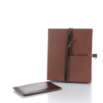 Louis Vuitton Epi Card Holder Moka 4 of 7