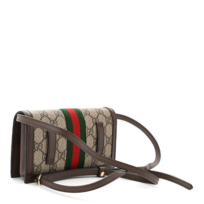 Gucci GG Supreme Monogram Web Ophidia Belt Bag Beige Ebony New Acero 3 of 10