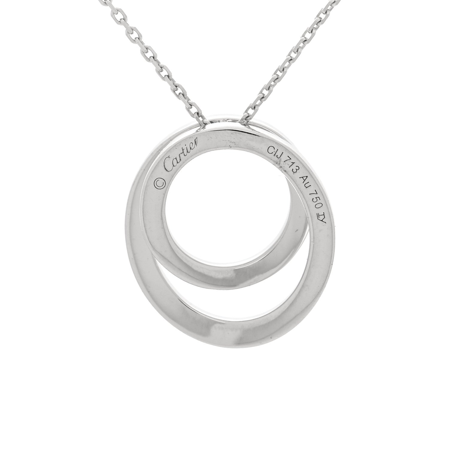 Cartier 18K White Gold Diamond Etincelle De Cartier Pendant Necklace 4 of 5