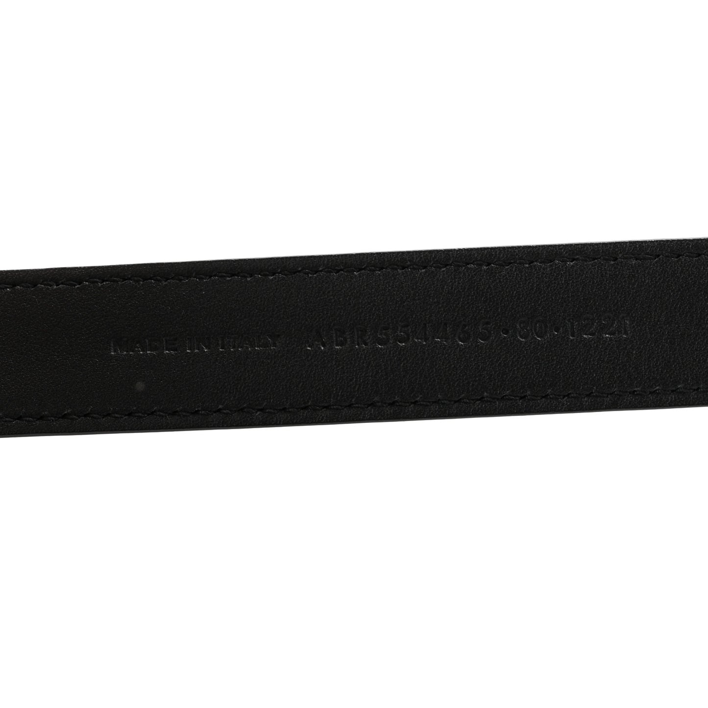 Calfskin Crocodile Embossed Monogram Square Buckle Belt 80 32 Black