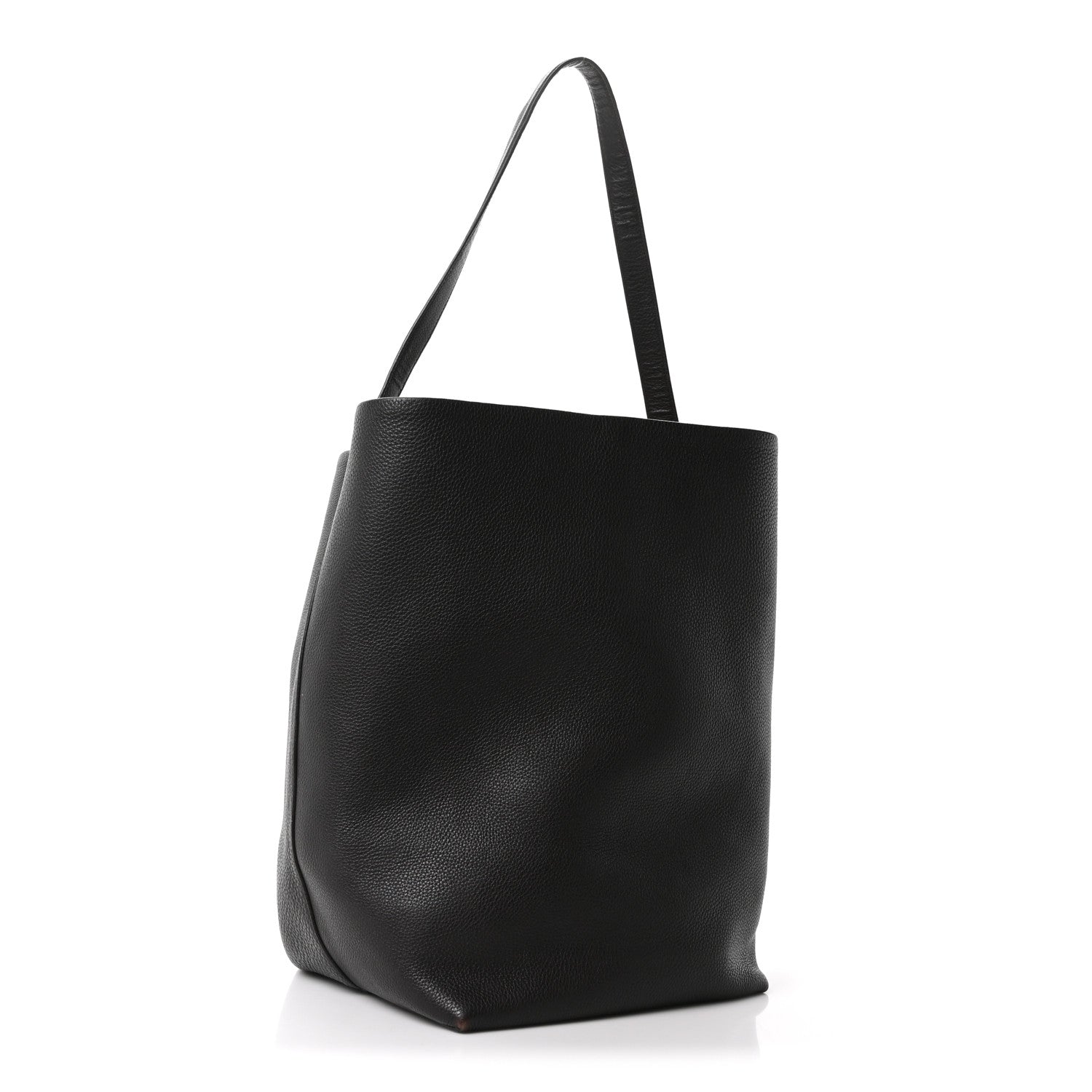The Row Grained Calfskin Large N/S Park Tote Brown 3 of 10