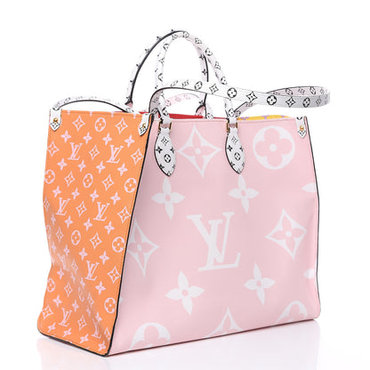 Louis Vuitton Monogram Giant Onthego GM Rouge Rose 3 of 11