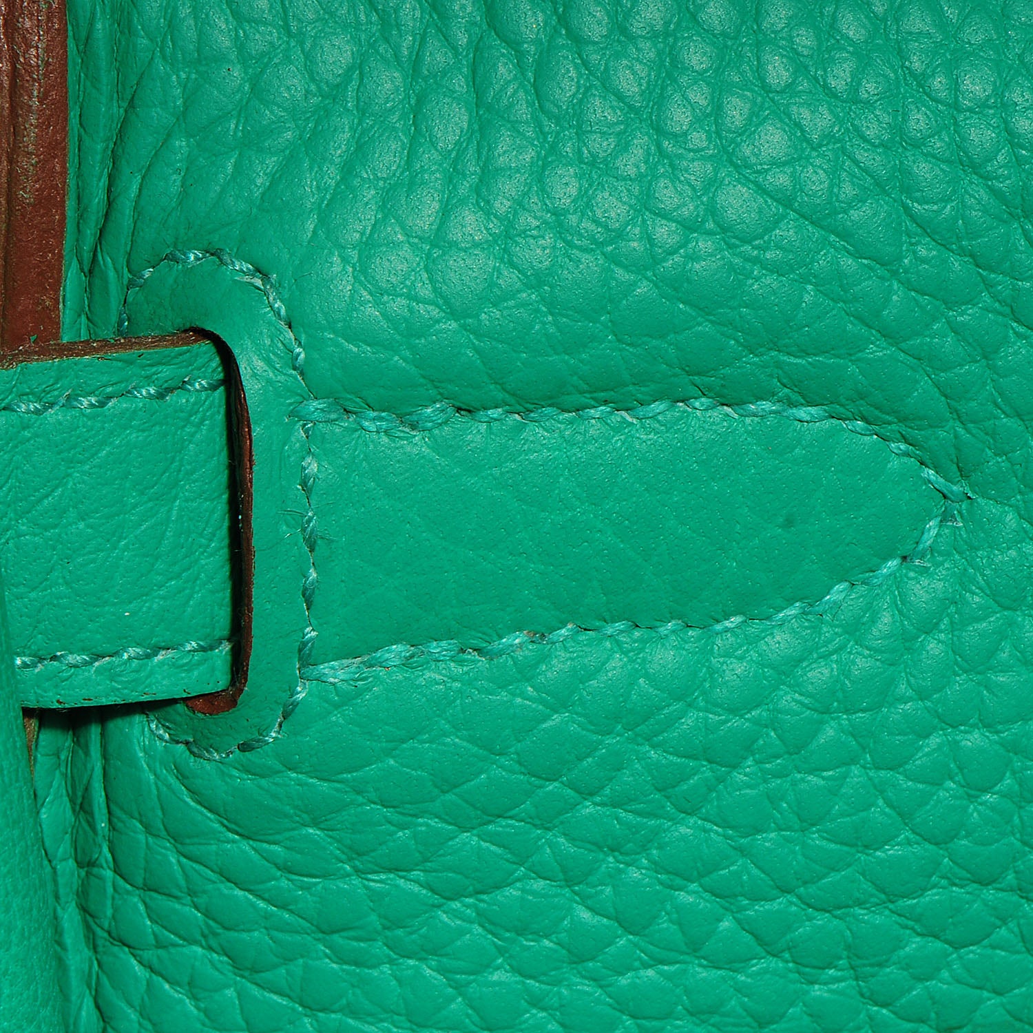 Hermes Taurillon Clemence Kelly Retourne 35 Menthe 18 of 24