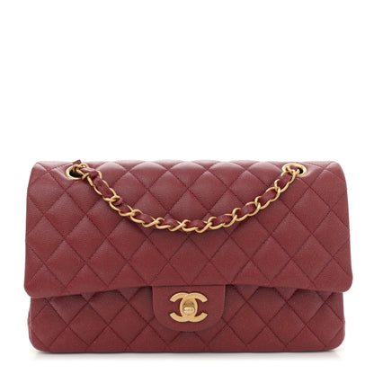 Chanel Iridescent Caviar Quilted Medium Double Flap Red 1 of 11