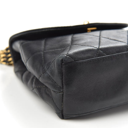 Chanel Lambskin Quilted 4 Chain Mini Flap Black 7 of 13