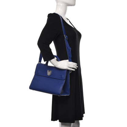 Christian Dior Bullcalf Medium Diorever Flap Yves Klein Blue 2 of 17