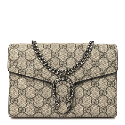 Gucci GG Supreme Monogram Mini Dionysus Chain Wallet Beige Taupe 1 of 11