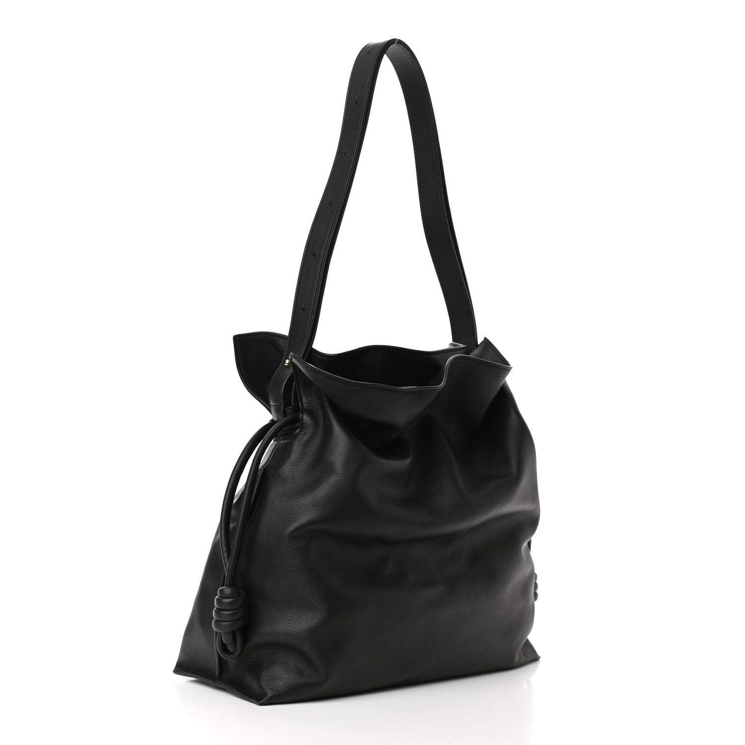 Loewe Calfskin Flamenco Knot Bag Black 3 of 9
