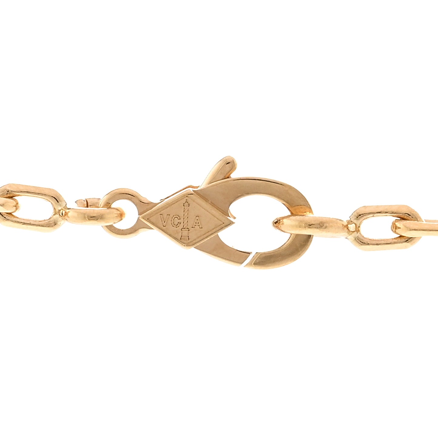 18K Yellow Gold 10 Motifs Vintage Alhambra Necklace