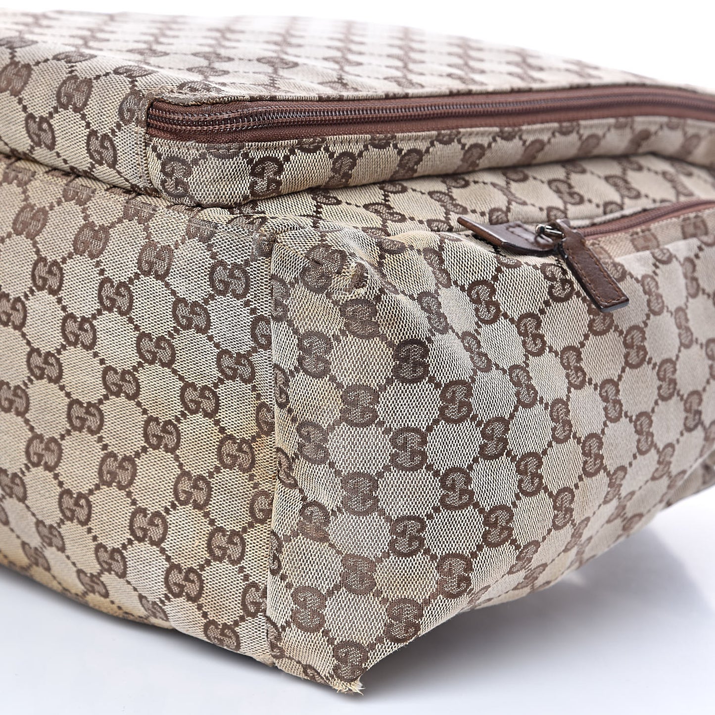 Monogram Backpack Diaper Bag Brown