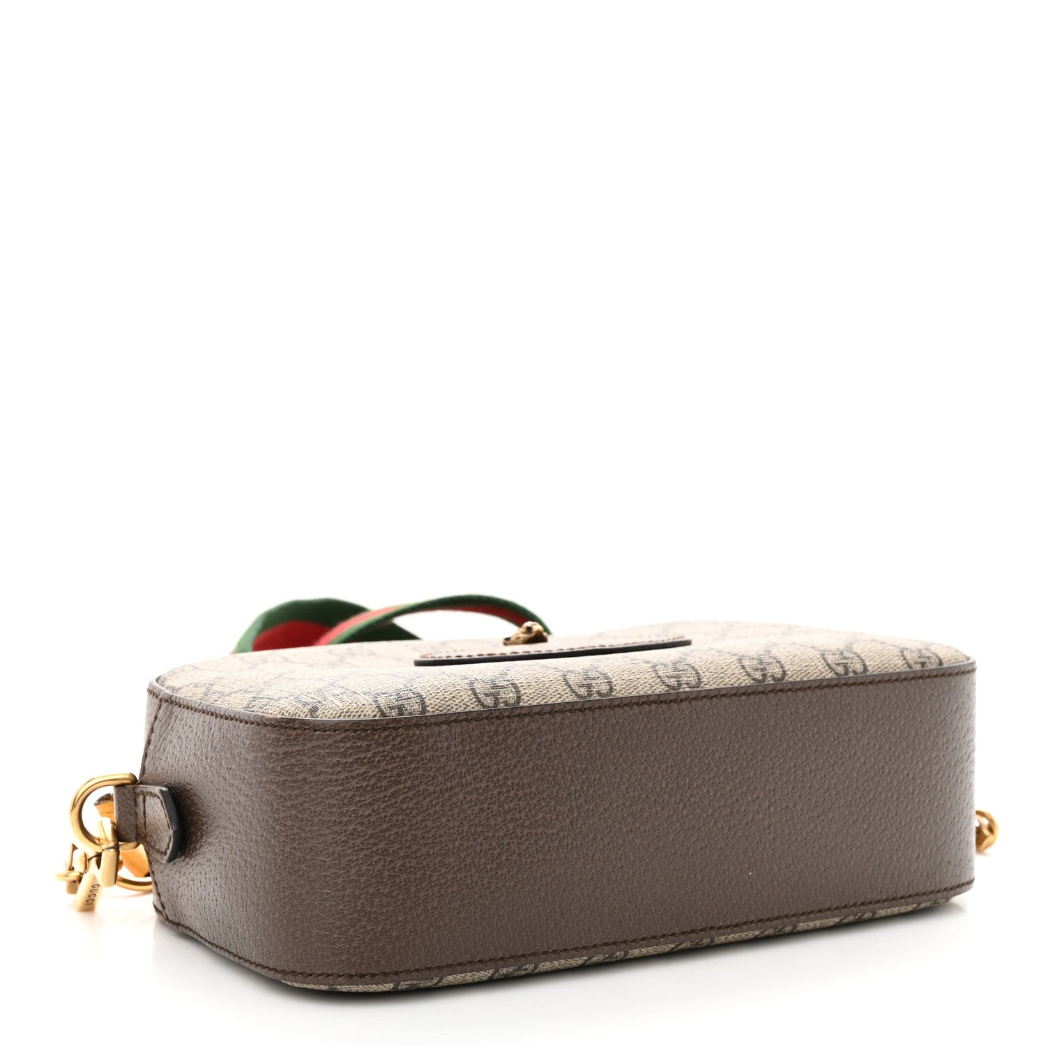 Gucci GG Supreme Monogram Web Neo Vintage Shoulder Bag Beige New Acero Crop 4 of 14