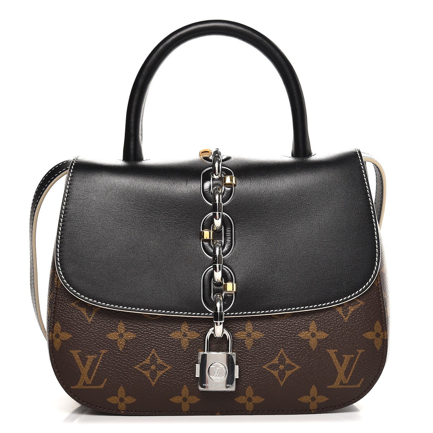 Louis Vuitton Calfskin Monogram Chain It Bag PM Black 1 of 6