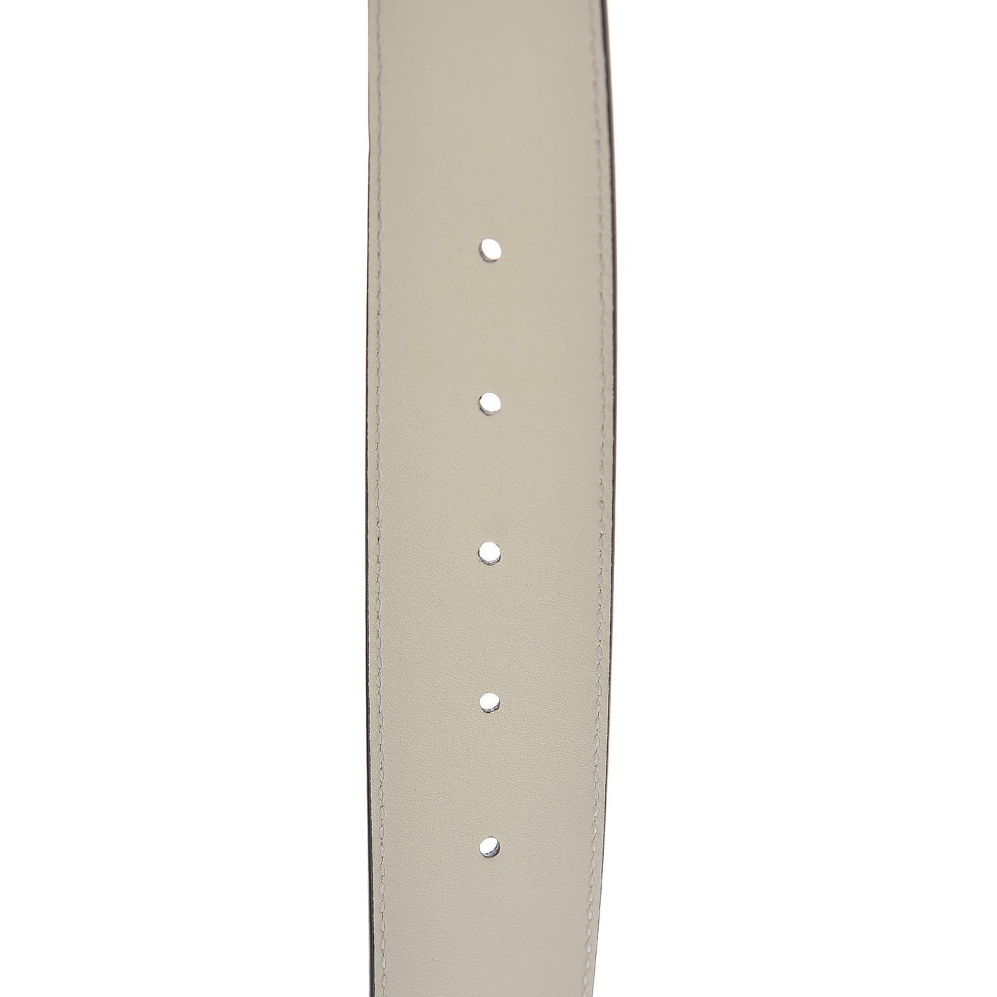 Calfskin Double G 40mm Belt 75 30 Mystic White