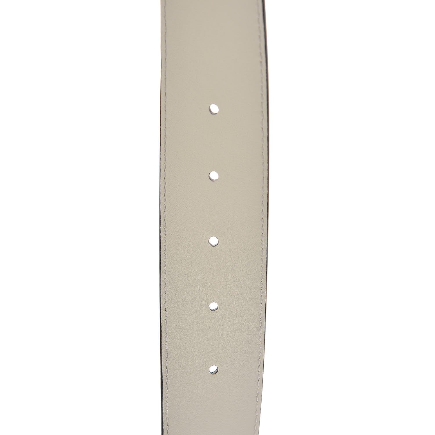Gucci Calfskin Double G 40mm Belt 75 30 Mystic White 6 of 8