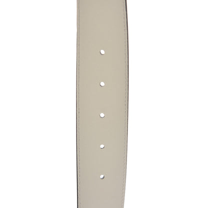 Gucci Calfskin Double G 40mm Belt 75 30 Mystic White 6 of 8