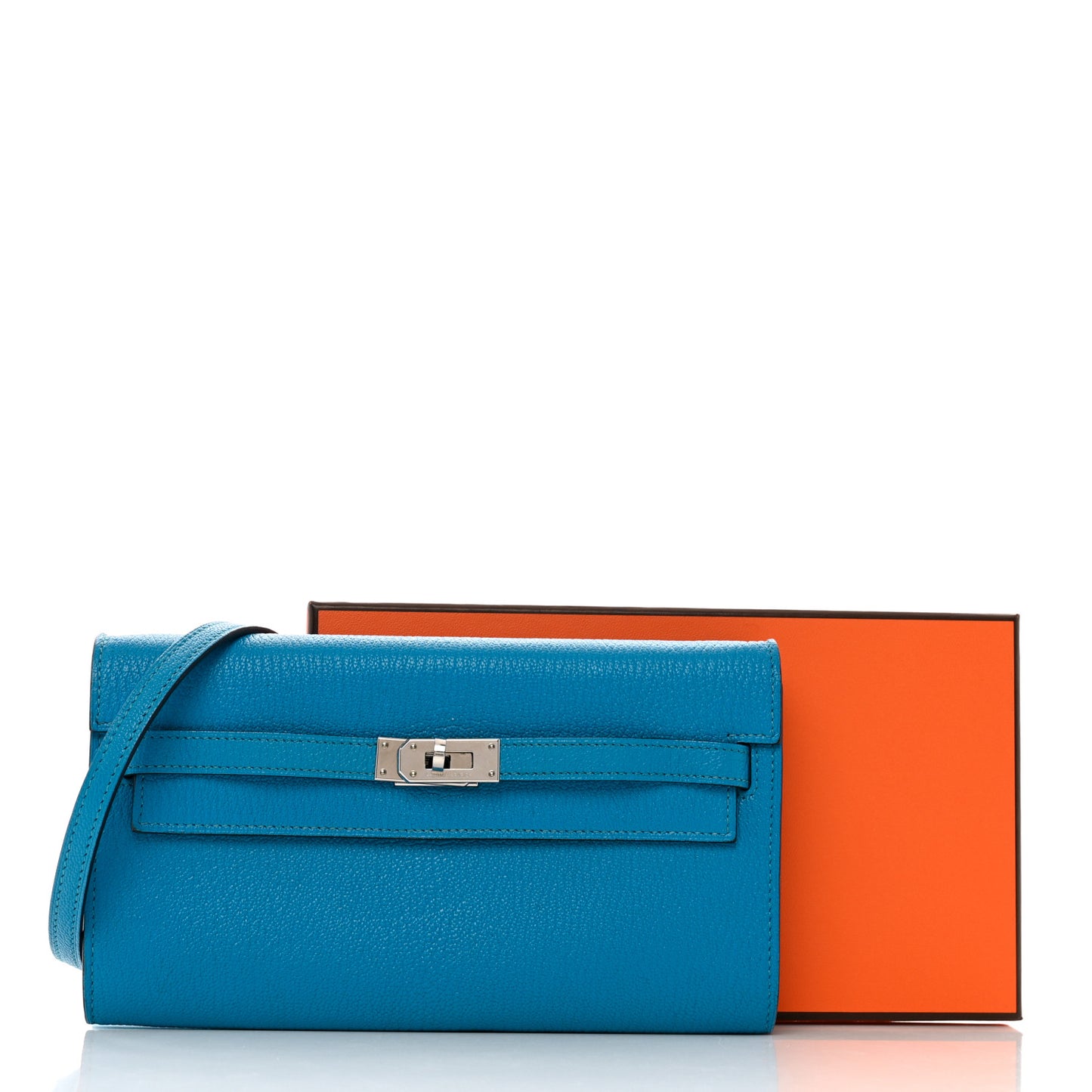 Chevre Mysore Kelly Wallet To Go Bleu Frida