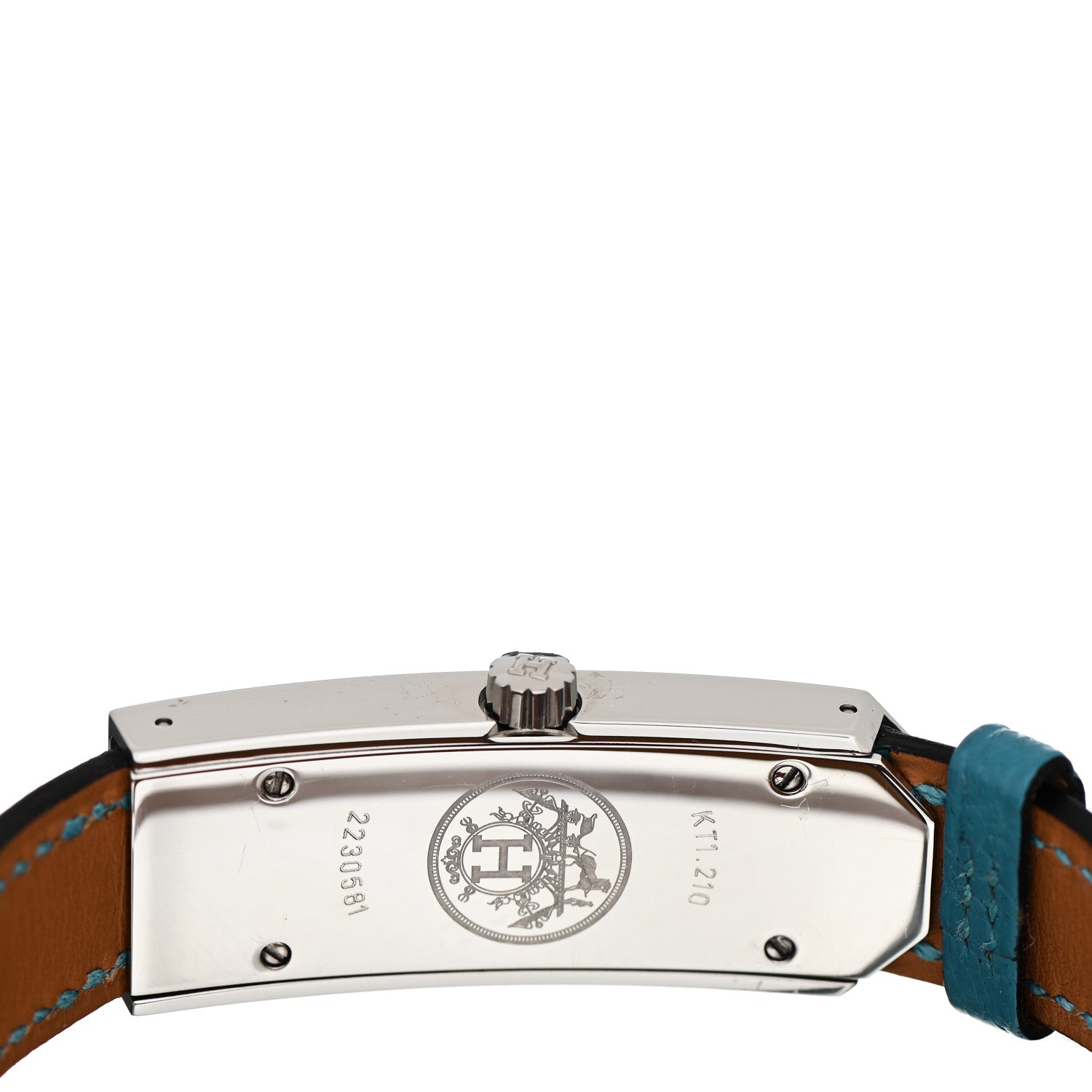 Hermes Stainless Steel Swift 15mm Kelly II Quartz Watch Blue Jean 4 of 5