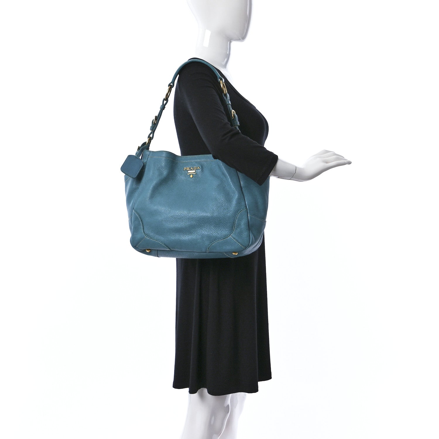 Prada Vitello Daino Side Pocket Hobo Voyage 2 of 10