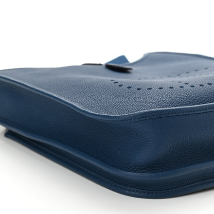 Hermes Taurillon Clemence Evelyne III PM Deep Blue 8 of 10