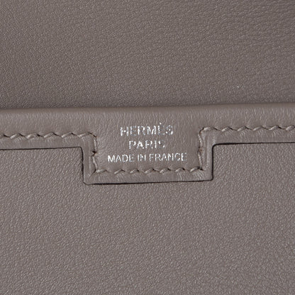 Hermes Swift Jige Duo Clutch Gris Asphalte 7 of 9