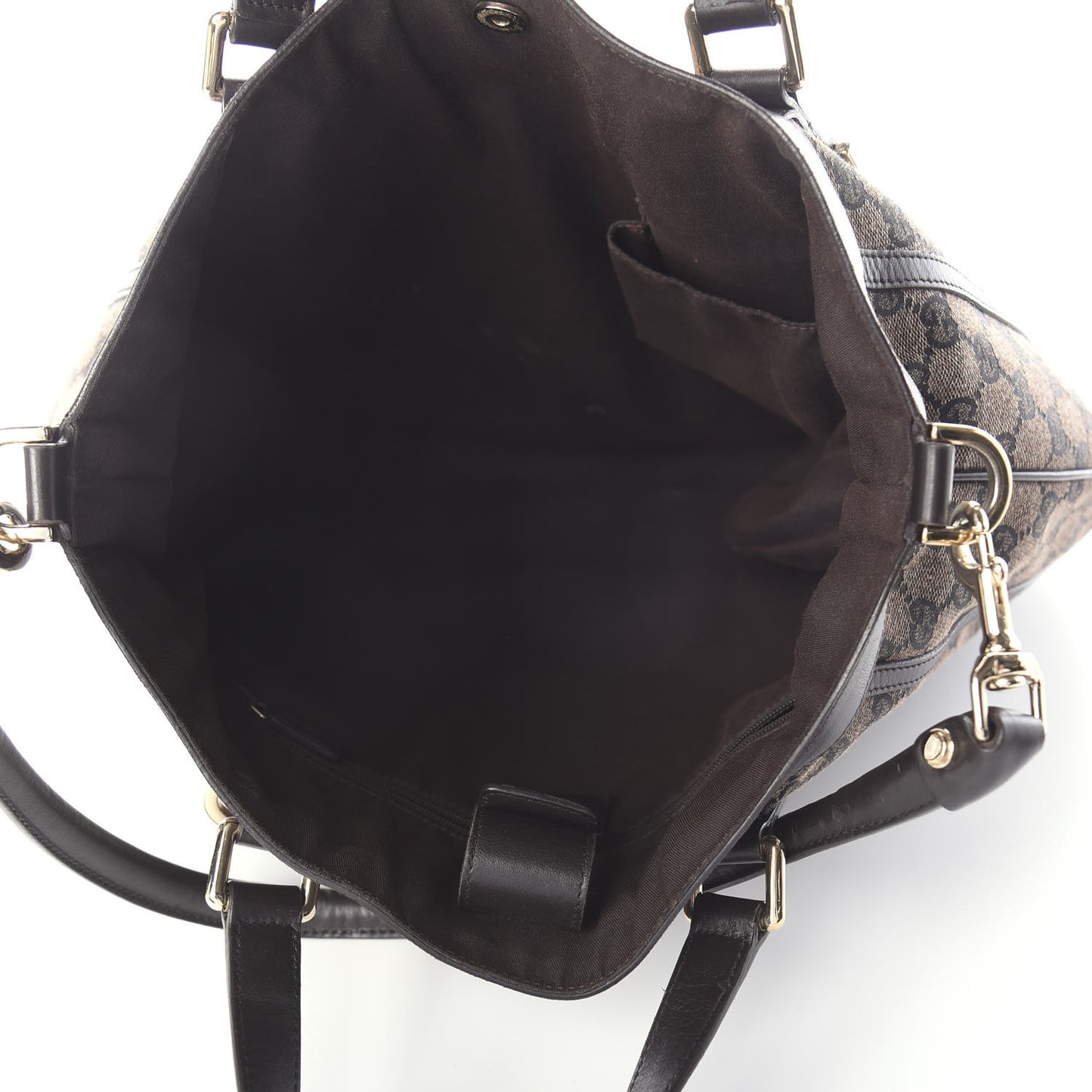 Monogram Medium Abbey Convertible Tote Dark Brown