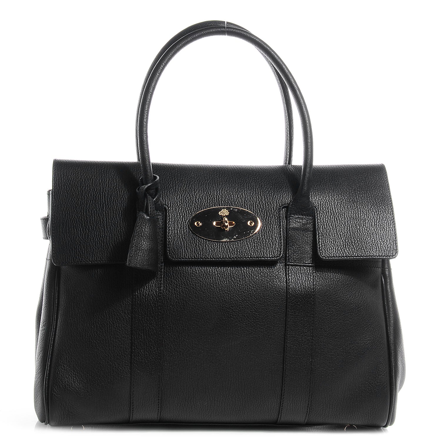 Mulberry Grainy Leather Bayswater Satchel Black 1 of 10
