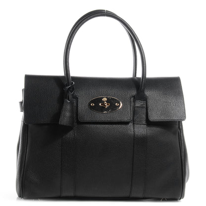 Mulberry Grainy Leather Bayswater Satchel Black 1 of 10