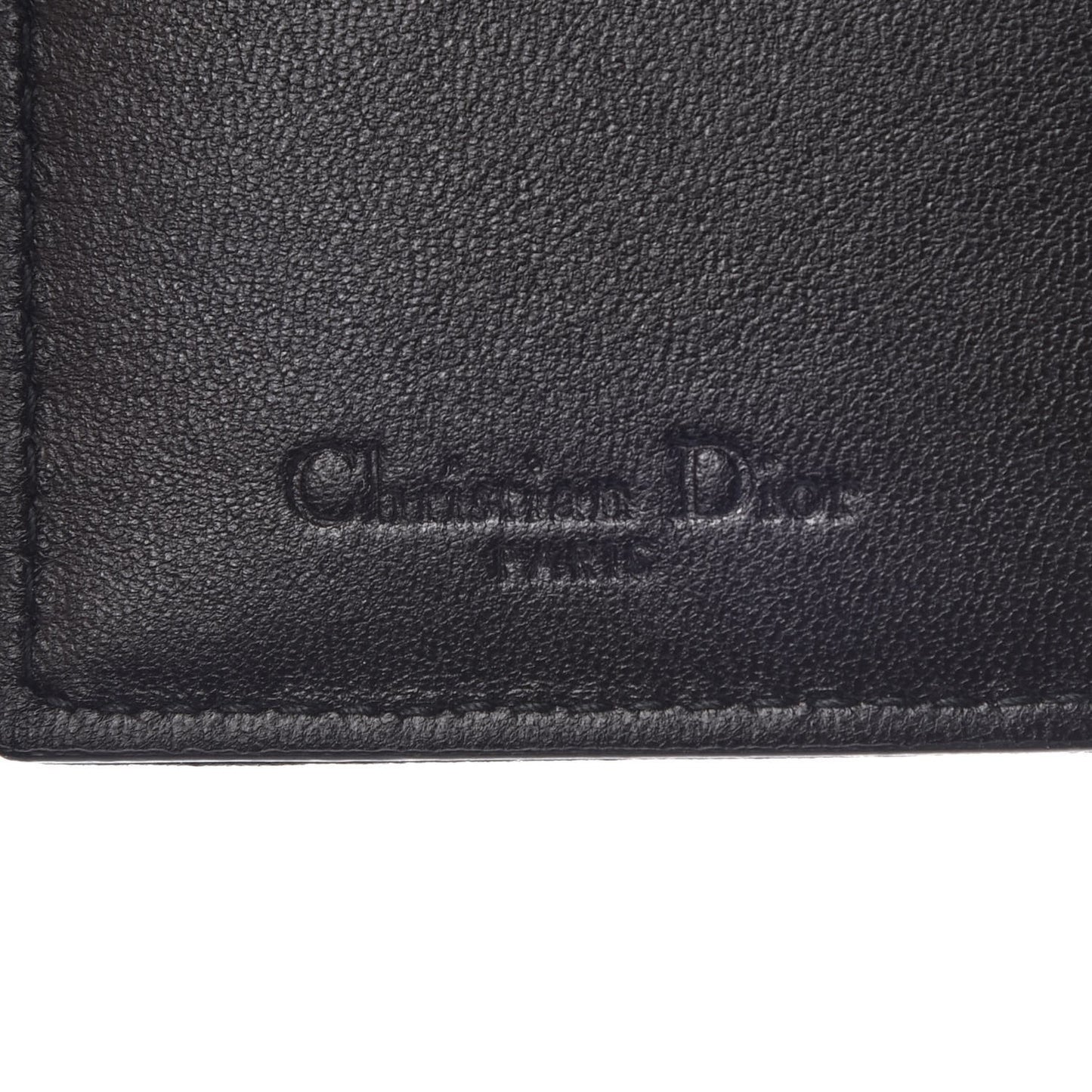 Lambskin Cannage Small Lady Dior Flap Card Holder Black